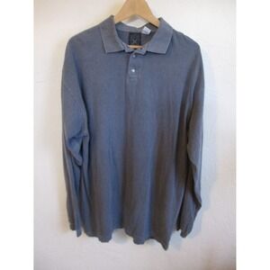 Bugle Boy LS Gray Polo Size Large NWT 100% Cotton